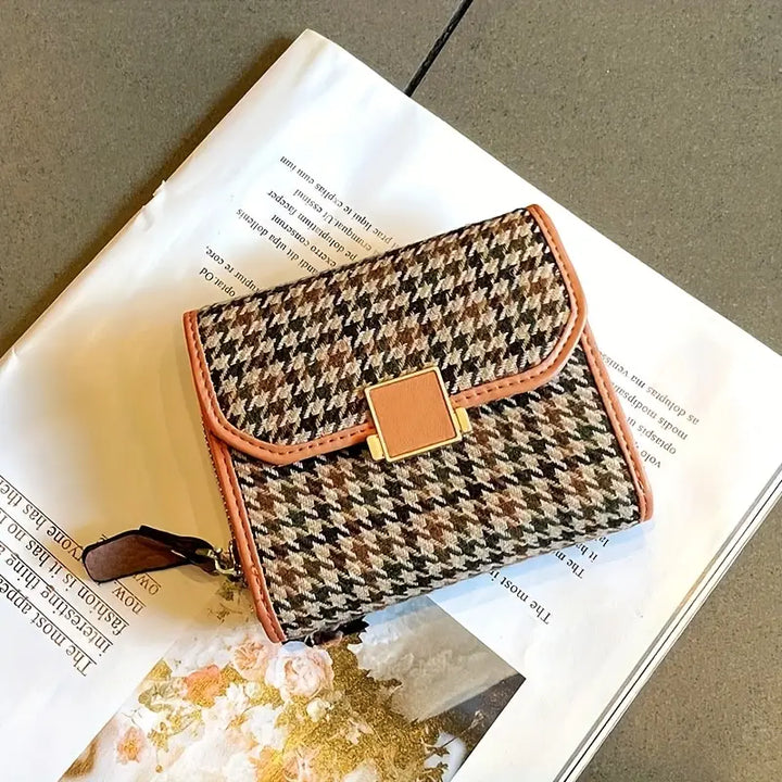 Milan Houndstooth Wallet