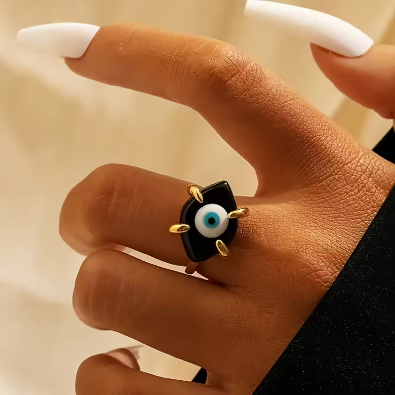 Evil Eye Motif Ring