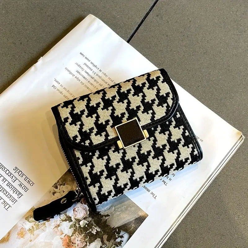 Milan Houndstooth Wallet
