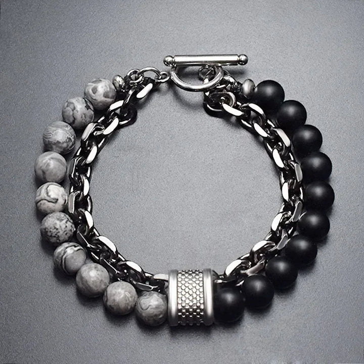 Orion Dual-Stone Chain Bracelet