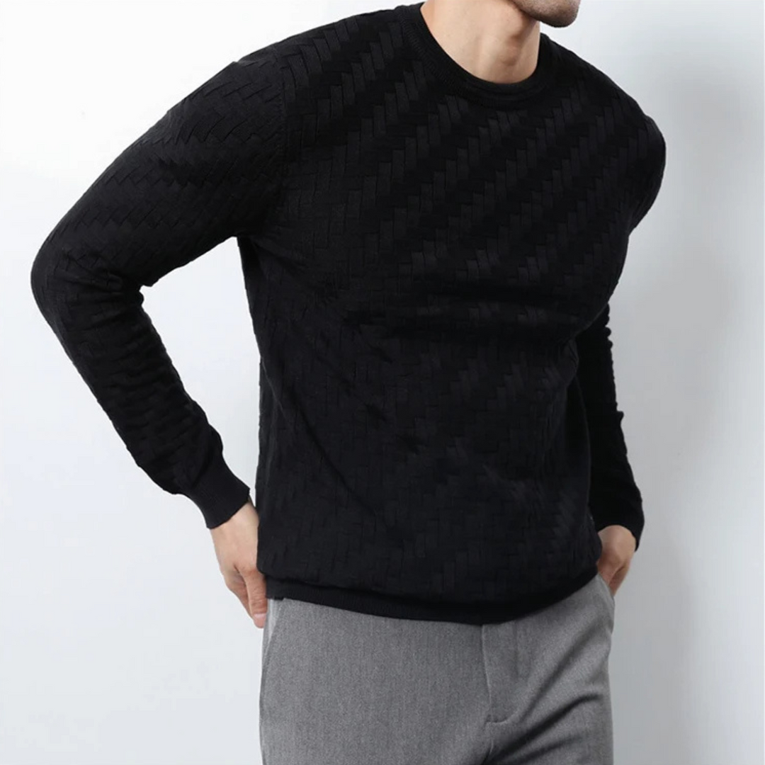 Montrel Woven Knit Pullover