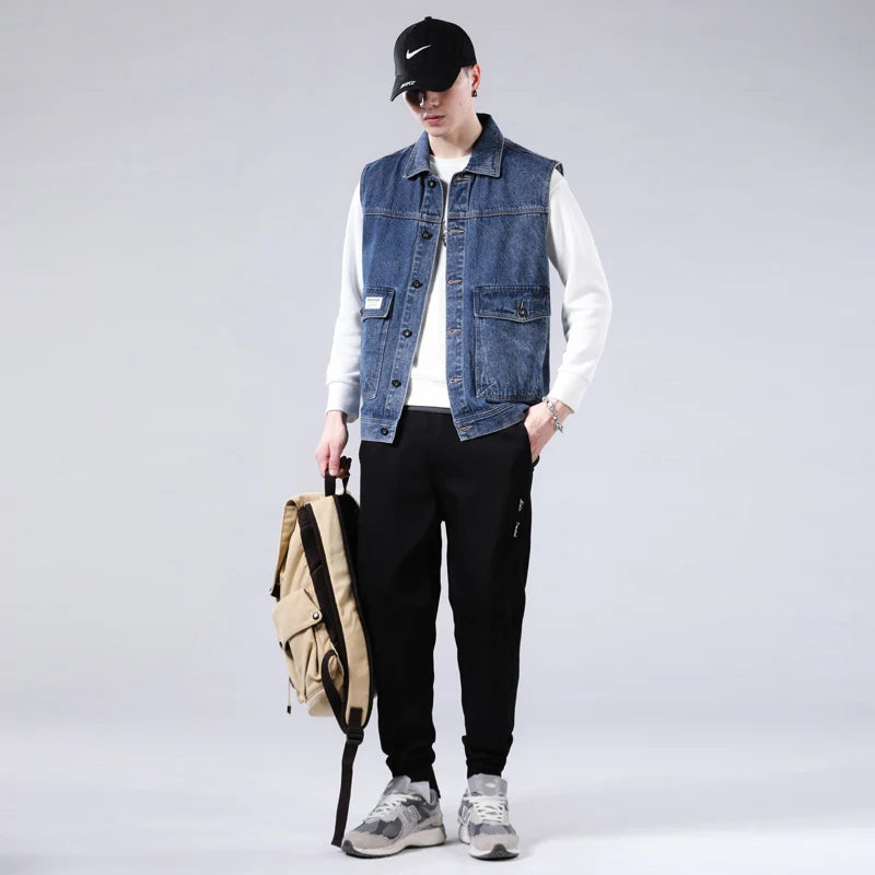 Sentry Washed Denim Vest