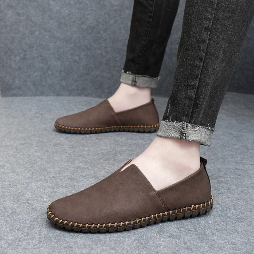 Halton Stitched Leather Loafer