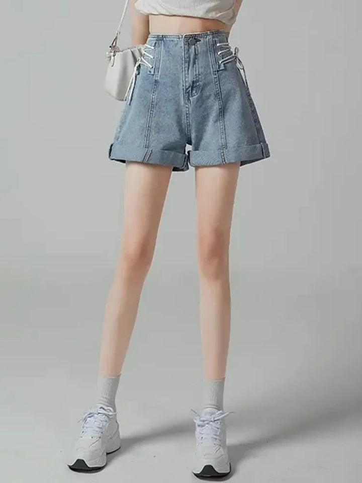 Juno Tie-Waist Denim Short