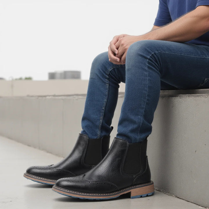 Regent Brogue Chelsea Boot