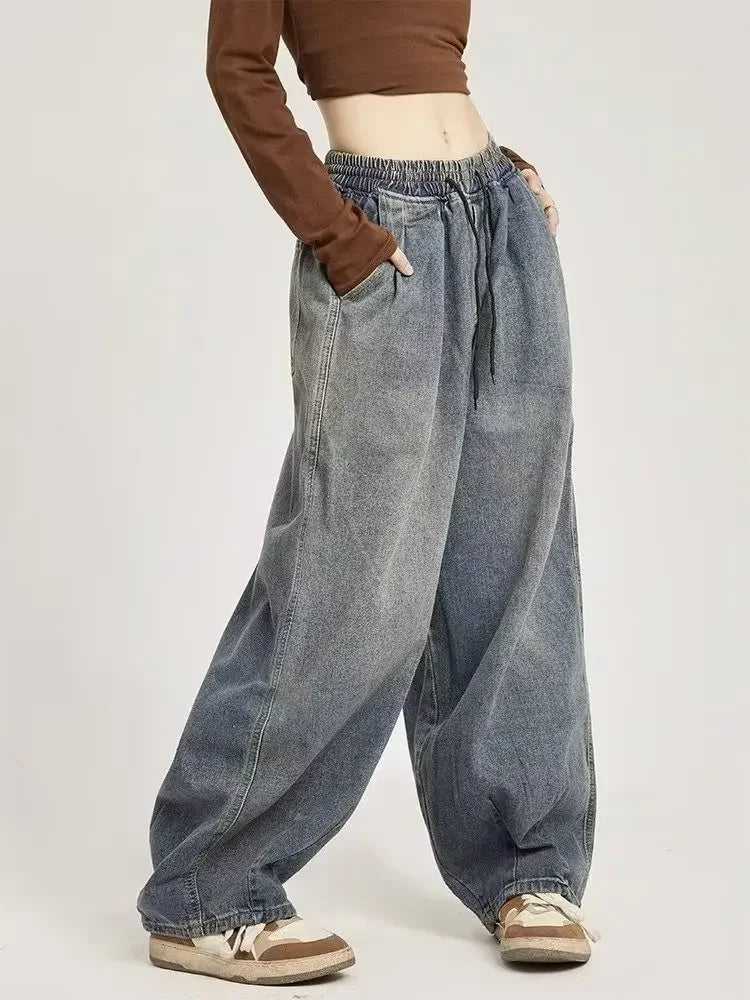 Vibe Wide-Leg Denim Jogger