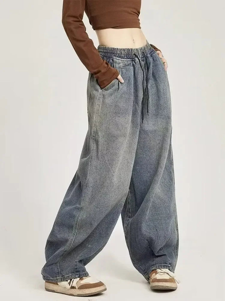 Vibe Wide-Leg Denim Jogger