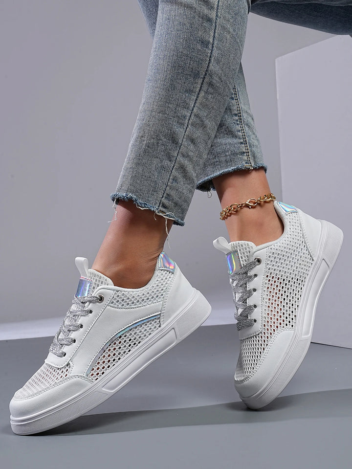 Halo Mesh Chrome Sneaker