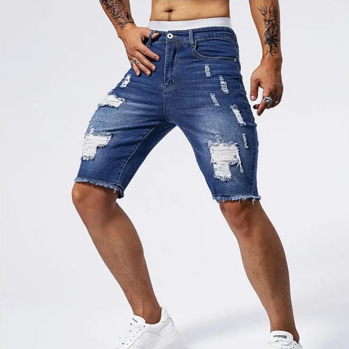 Riot Distressed Denim Short
