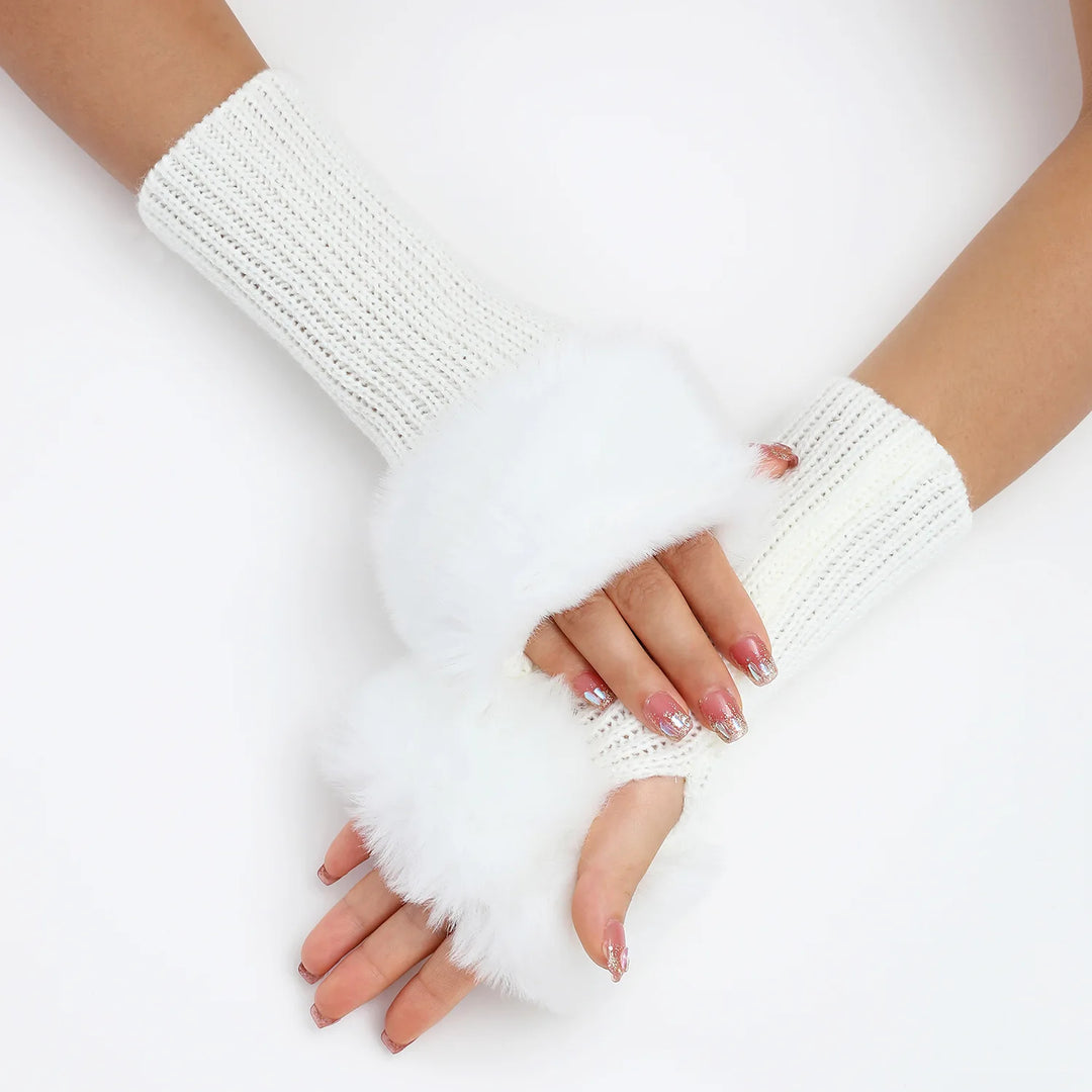 Faux Fur Cuff Arm Warmers