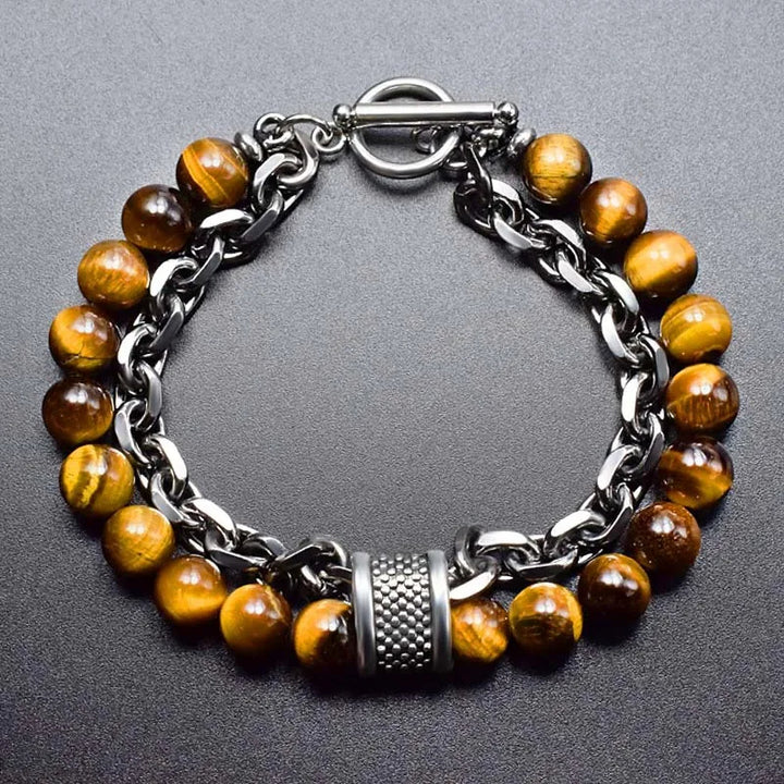 Orion Dual-Stone Chain Bracelet