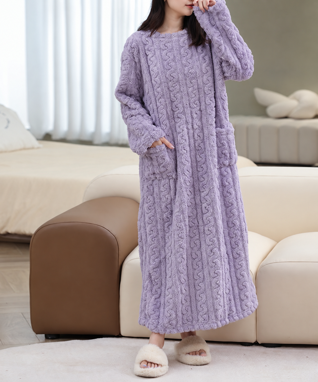 Nest Fleece Lounge Gown