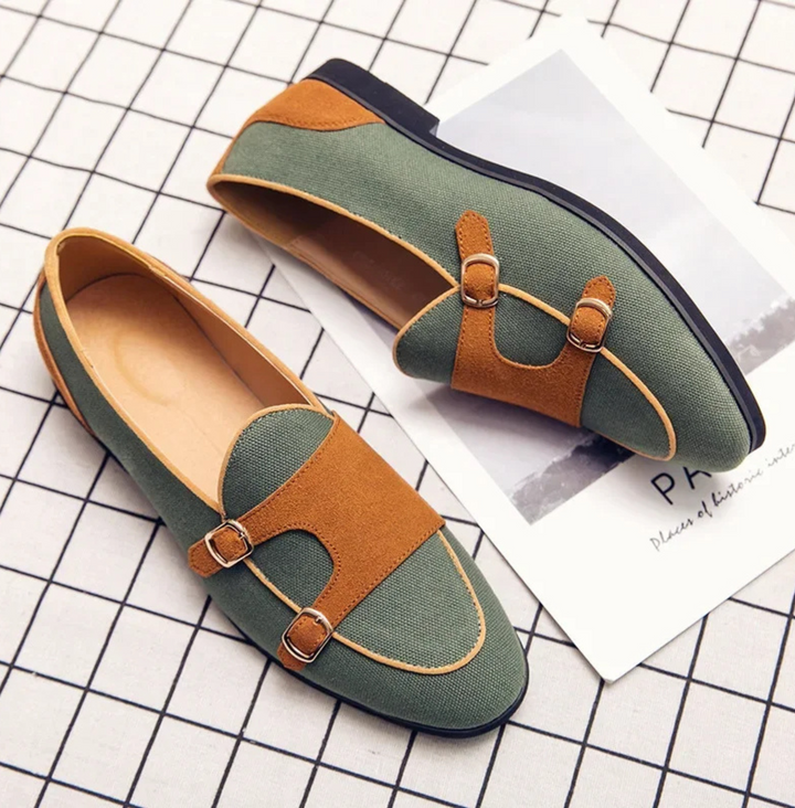 Dalton Contrast Buckle Loafer