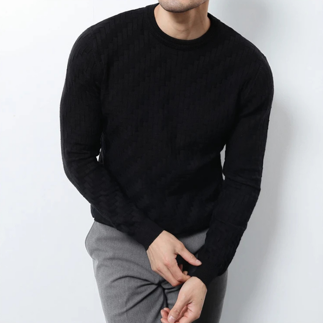 Montrel Woven Knit Pullover