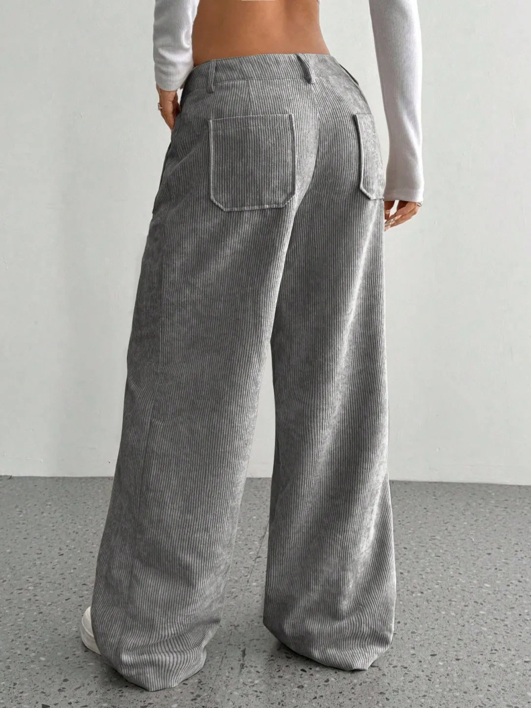 Maison Corduroy Wide-Leg Pant