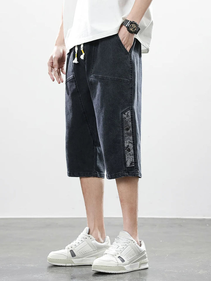 Division Drop-Cut Denim Short