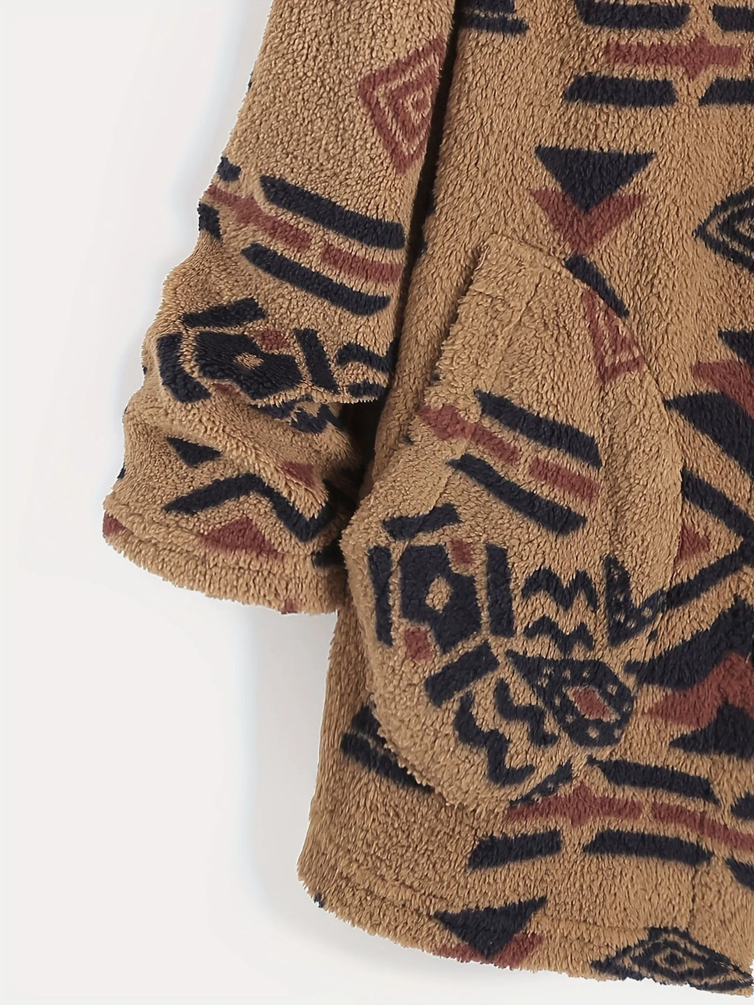 Navajo Hooded Fleece Coat