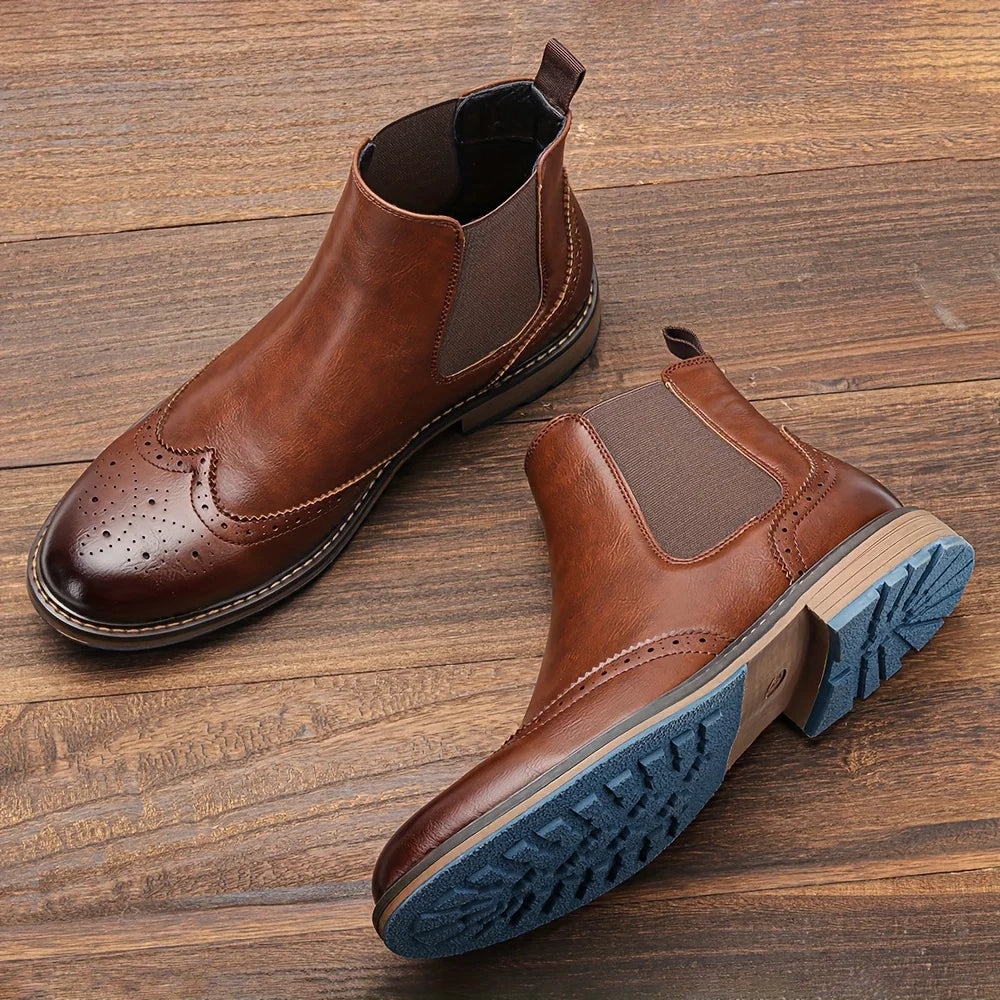 Regent Brogue Chelsea Boot