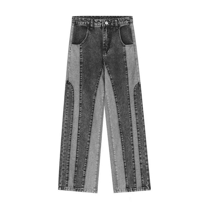 Stitch Paneled Denim Jean