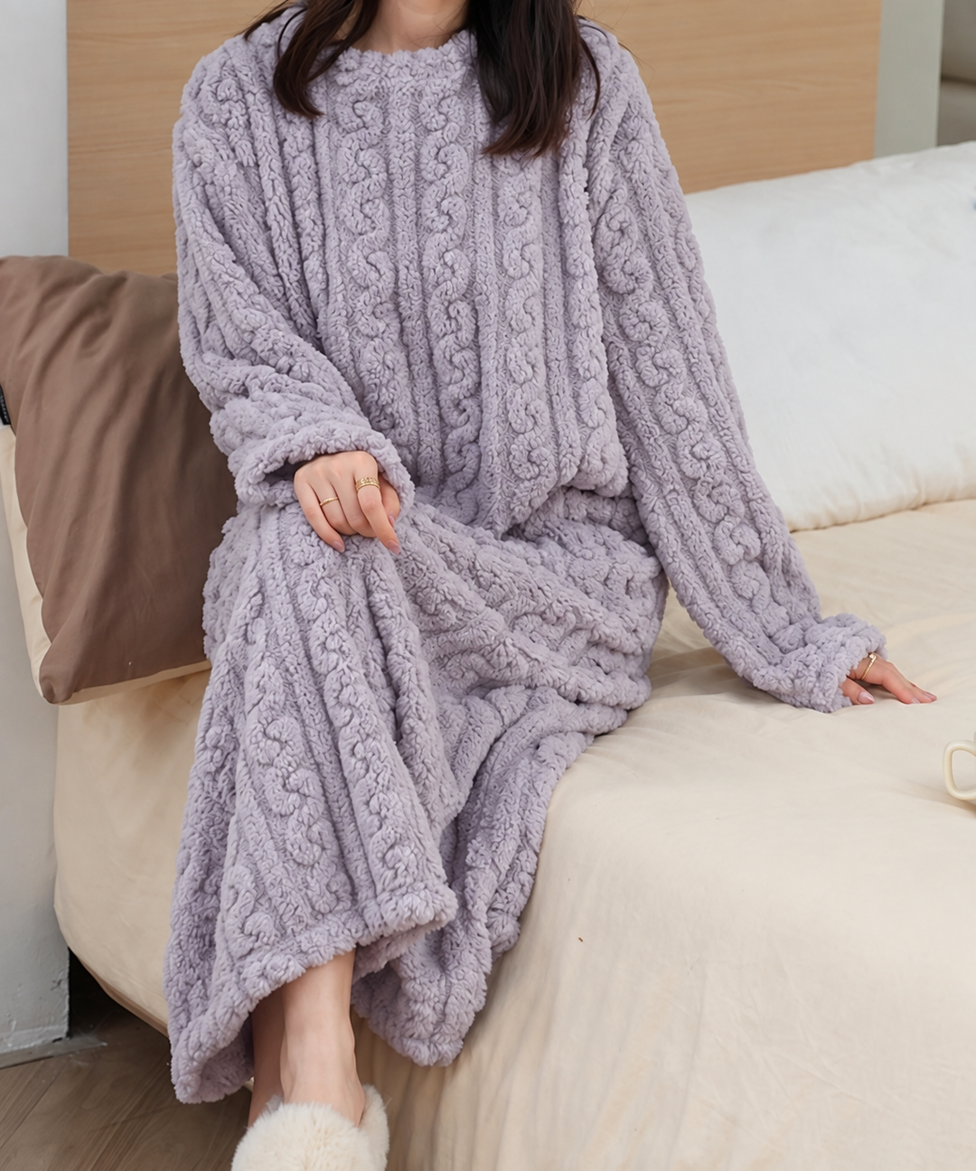 Nest Fleece Lounge Gown