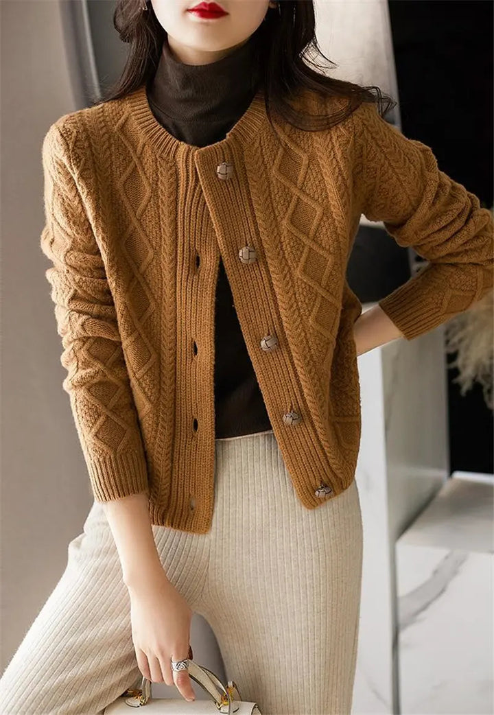 Alessa Cable-Knit Cardigan