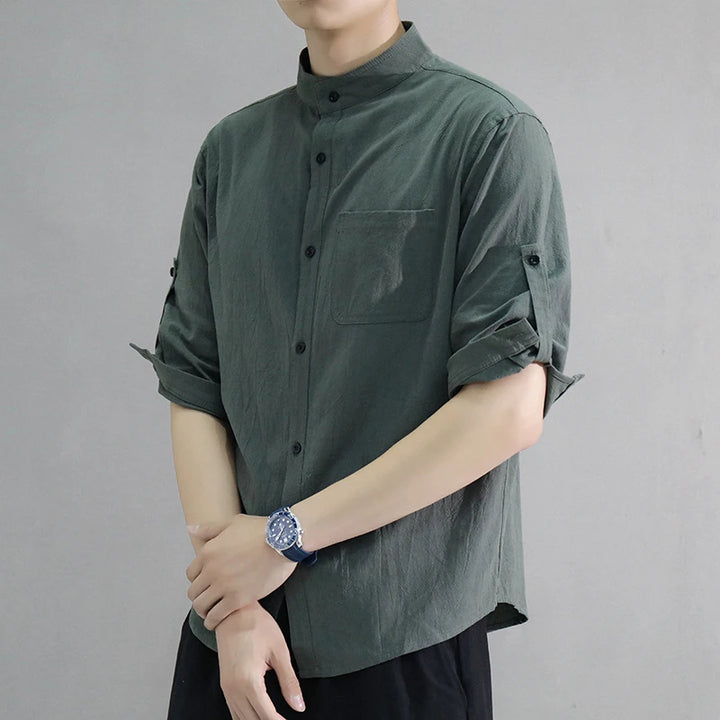 Linen Button-Up Shirt