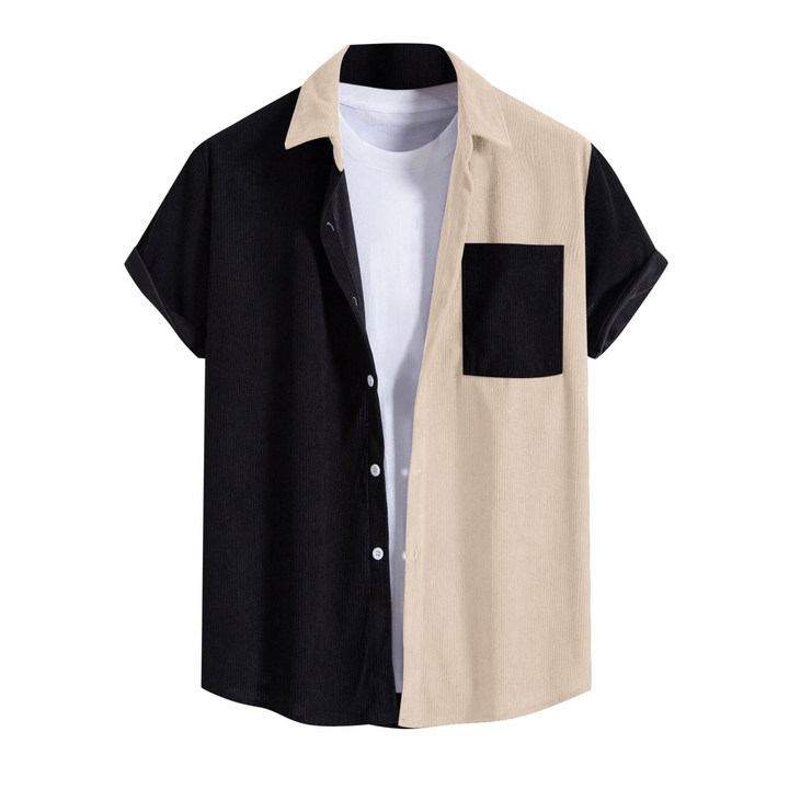 Helix Two-Tone Corduroy Button-Up