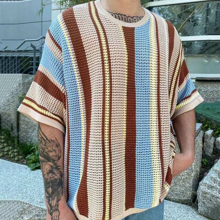 Sundown Stripe Knit Tee