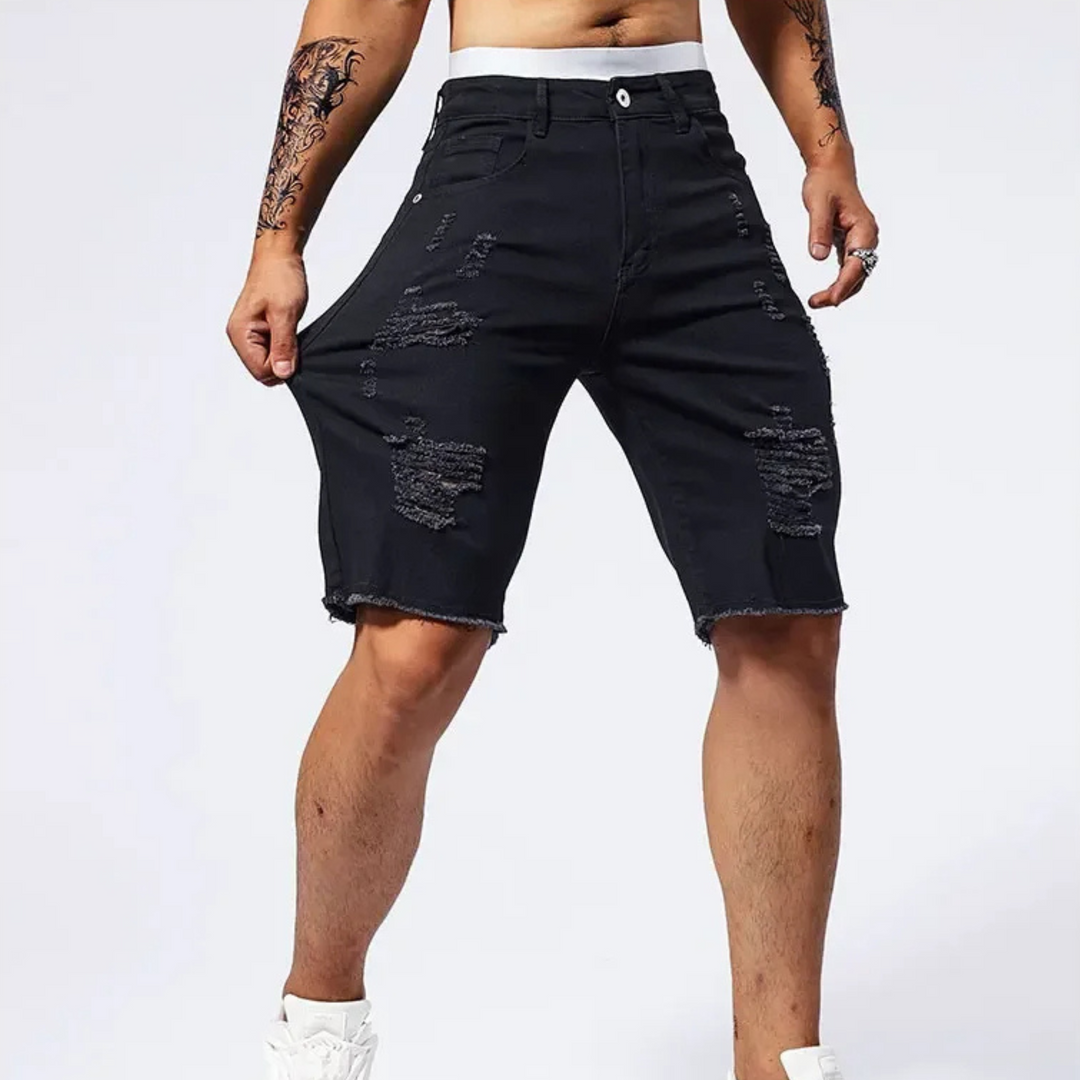 Riot Distressed Denim Short