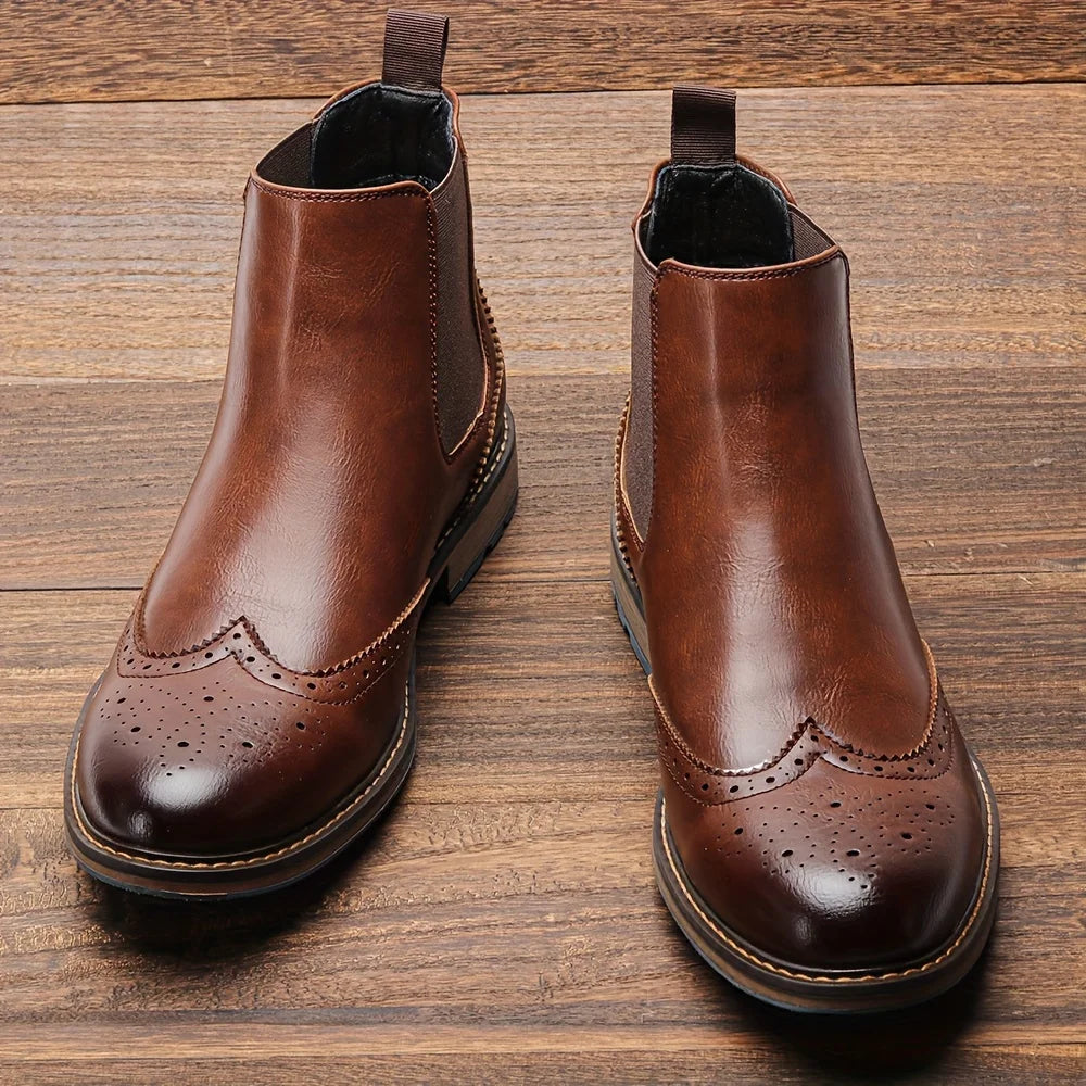 Regent Brogue Chelsea Boot