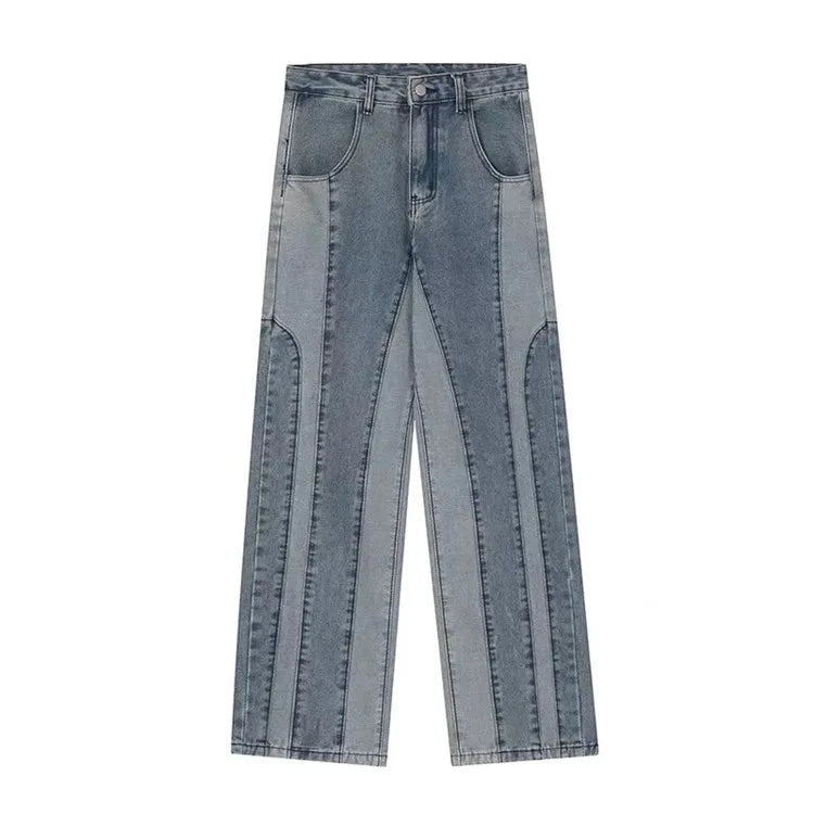 Stitch Paneled Denim Jean