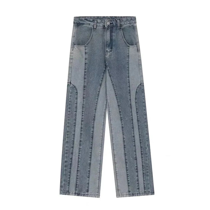 Stitch Paneled Denim Jean