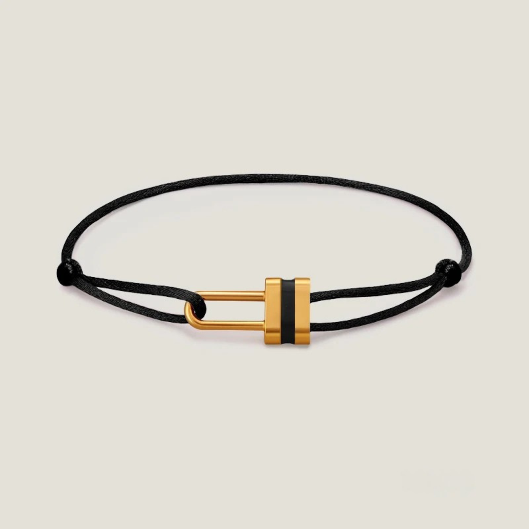 Lock Silk Rope Bracelet
