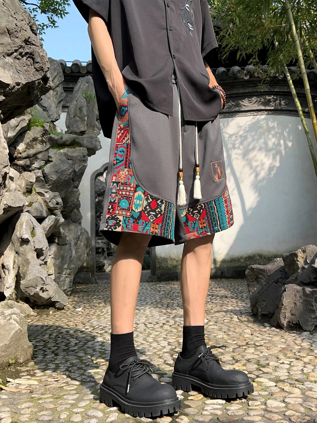 Dynasty Embroidered Short