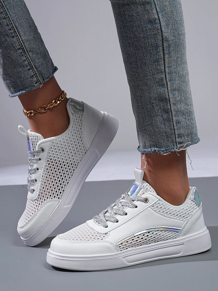 Halo Mesh Chrome Sneaker