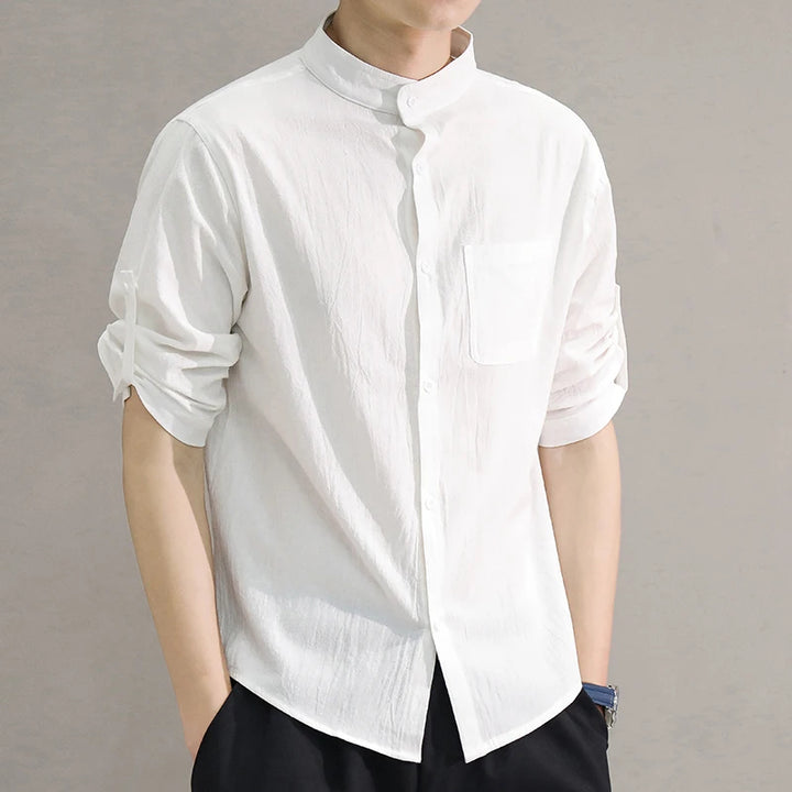 Linen Button-Up Shirt