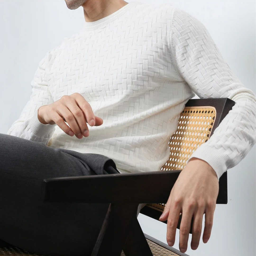 Montrel Woven Knit Pullover