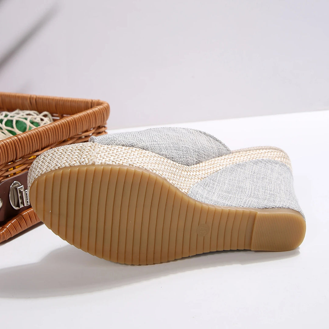 Isla Canvas Wedge Sandal