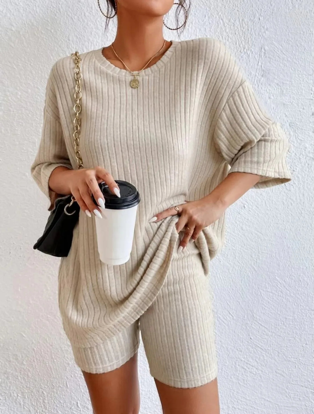 Sunday Ribbed Lounge Set