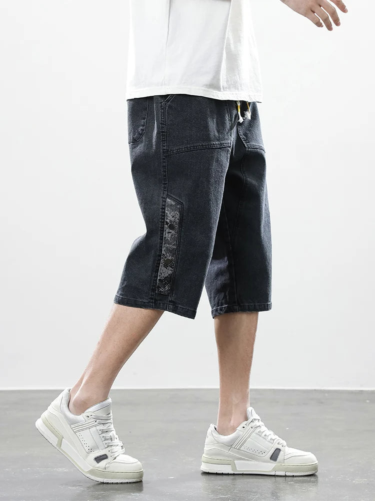 Division Drop-Cut Denim Short