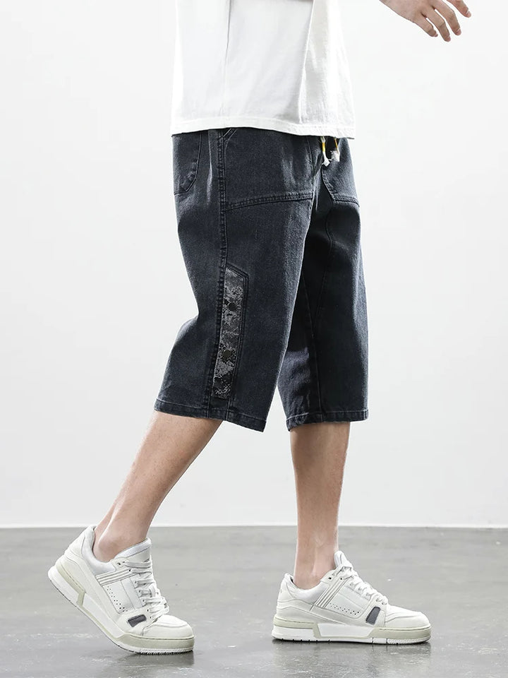 Division Drop-Cut Denim Short