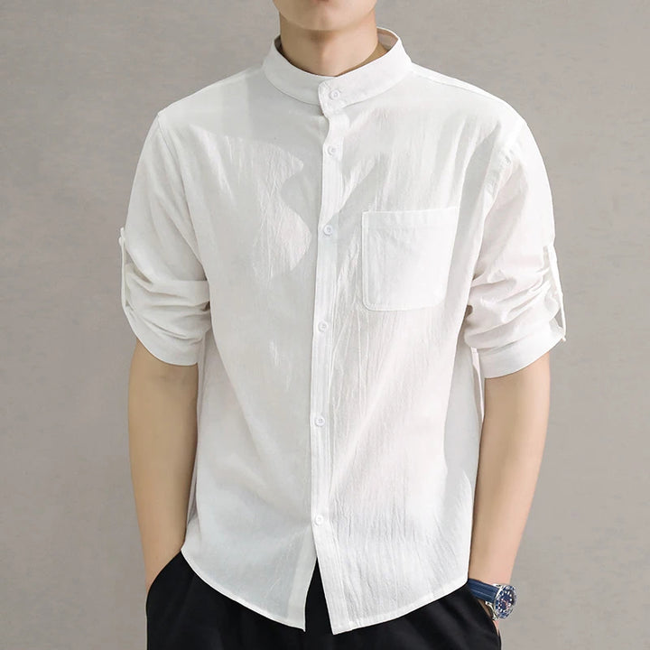 Linen Button-Up Shirt