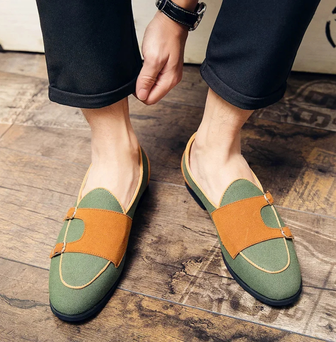 Dalton Contrast Buckle Loafer