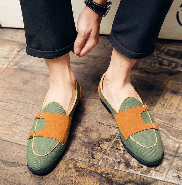 Dalton Contrast Buckle Loafer