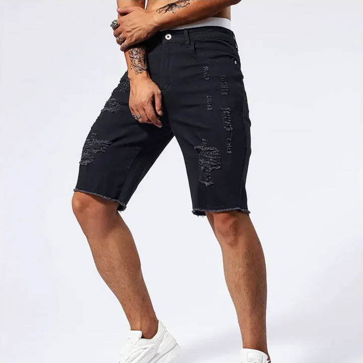 Riot Distressed Denim Short