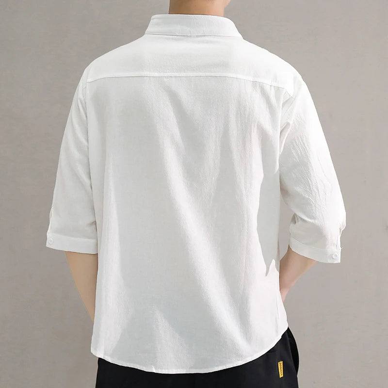 Linen Button-Up Shirt