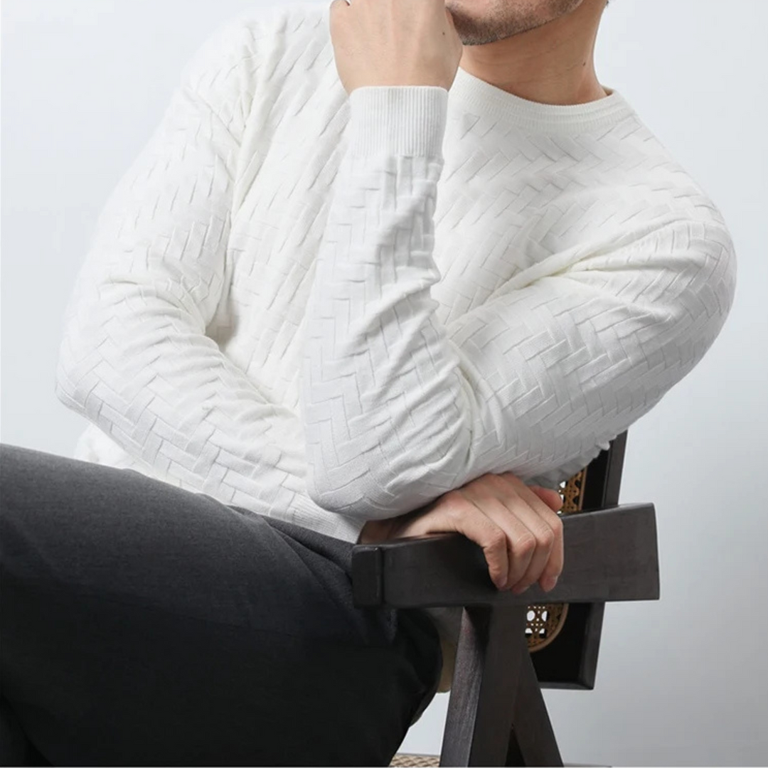 Montrel Woven Knit Pullover