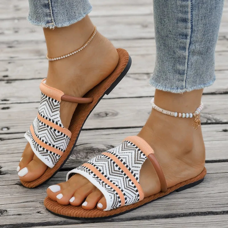 Zahara Boho Pattern Slides