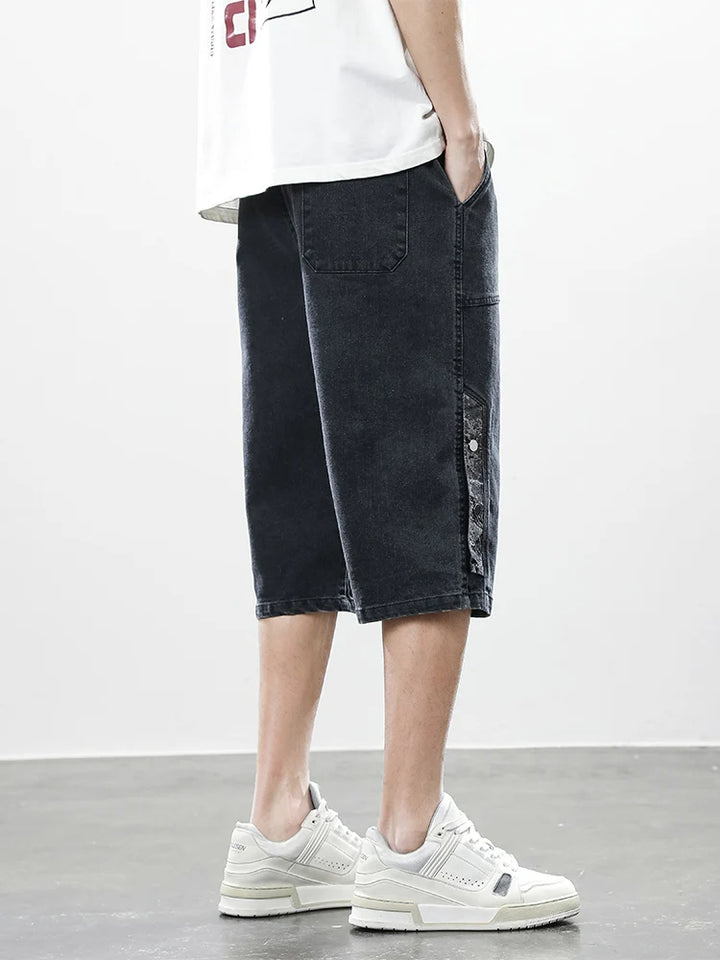 Division Drop-Cut Denim Short