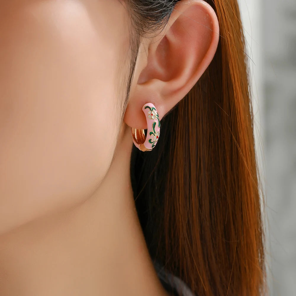 Jardin Bloom Hoop Earrings